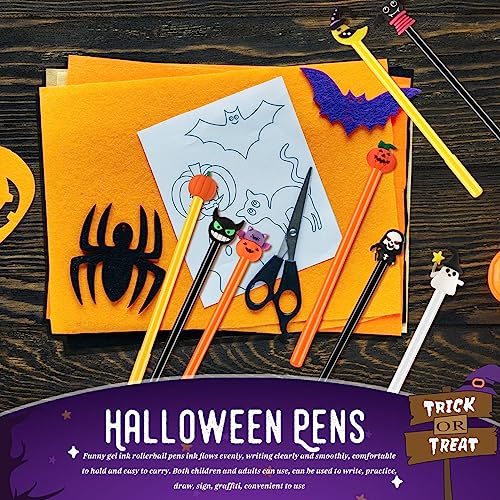SANNIX 20 bolígrafos Halloween estilo gel roller miniatura 3