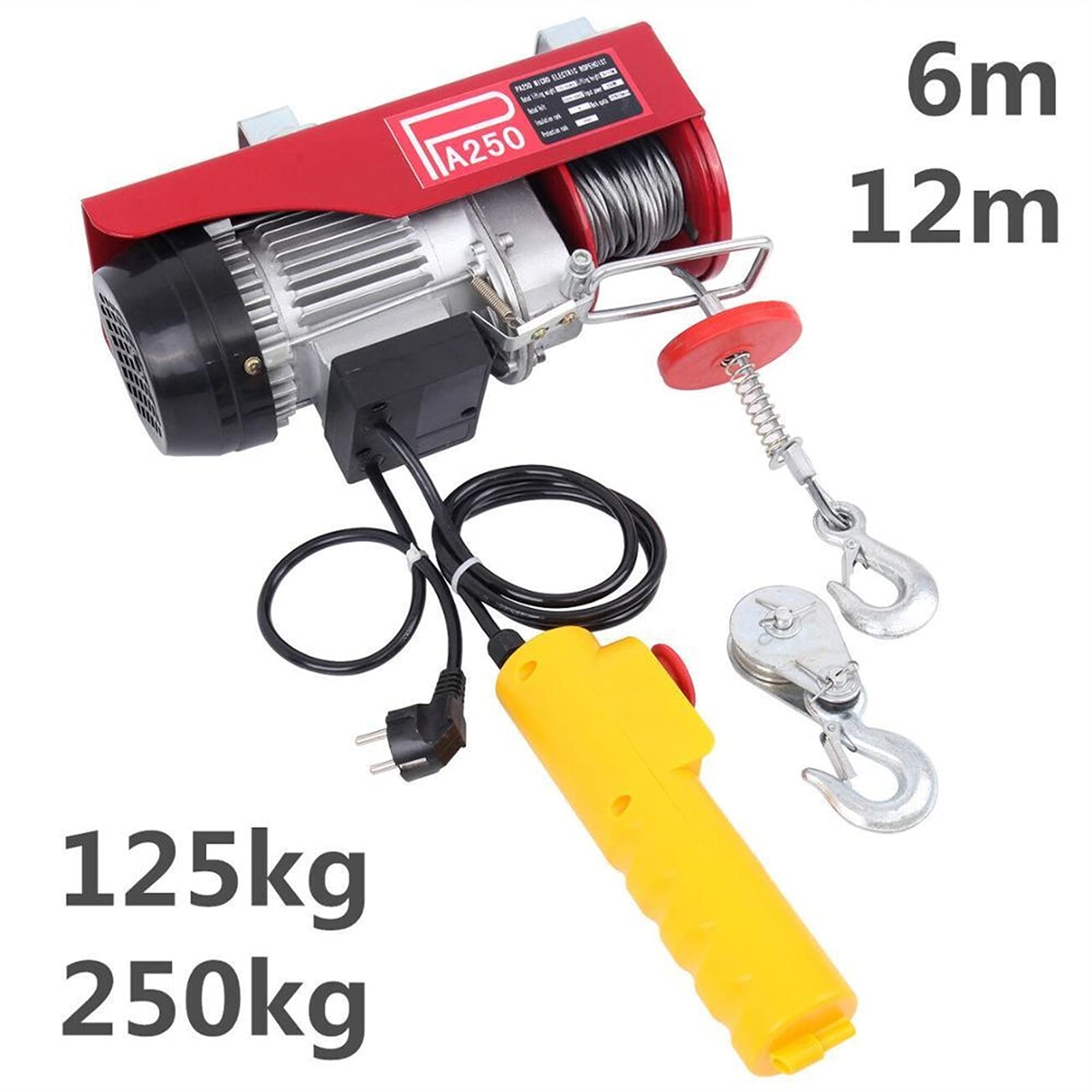 Wyciągarka elektryczna, 250 kg Wciągarka Elektryczna Warsztat Garage Rusztowania Rusztowania Samochody Off-Road Lift Winch