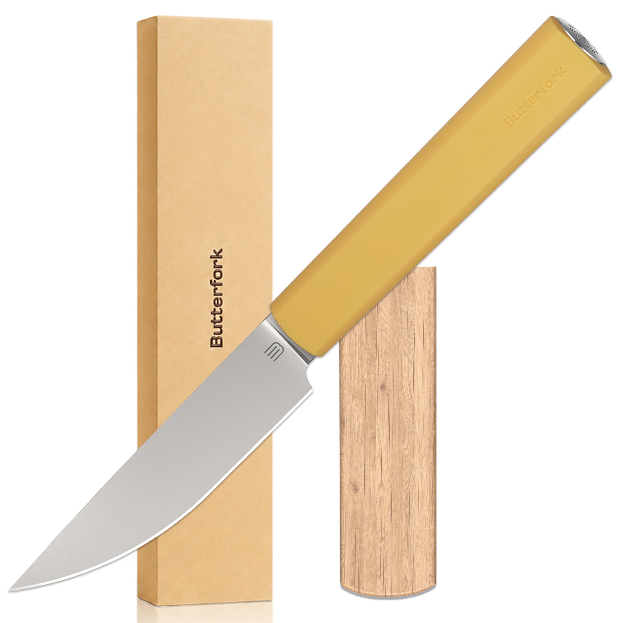 8 Inch Chef Knife, Kitchen Knife with AR-RPM9 Steel & Ergonomic ABS Handle — Amazon image 27