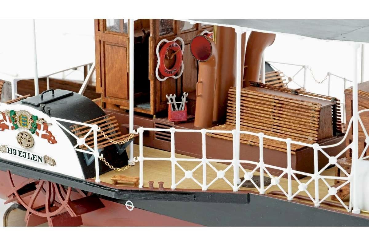 Billing Boats BB403 HJEJLEN, Modell Dampfschiff im Maßstab 1:33, Bausatz aus Holz mit Foto-Handbuch, 85 x 19 x 17 cm