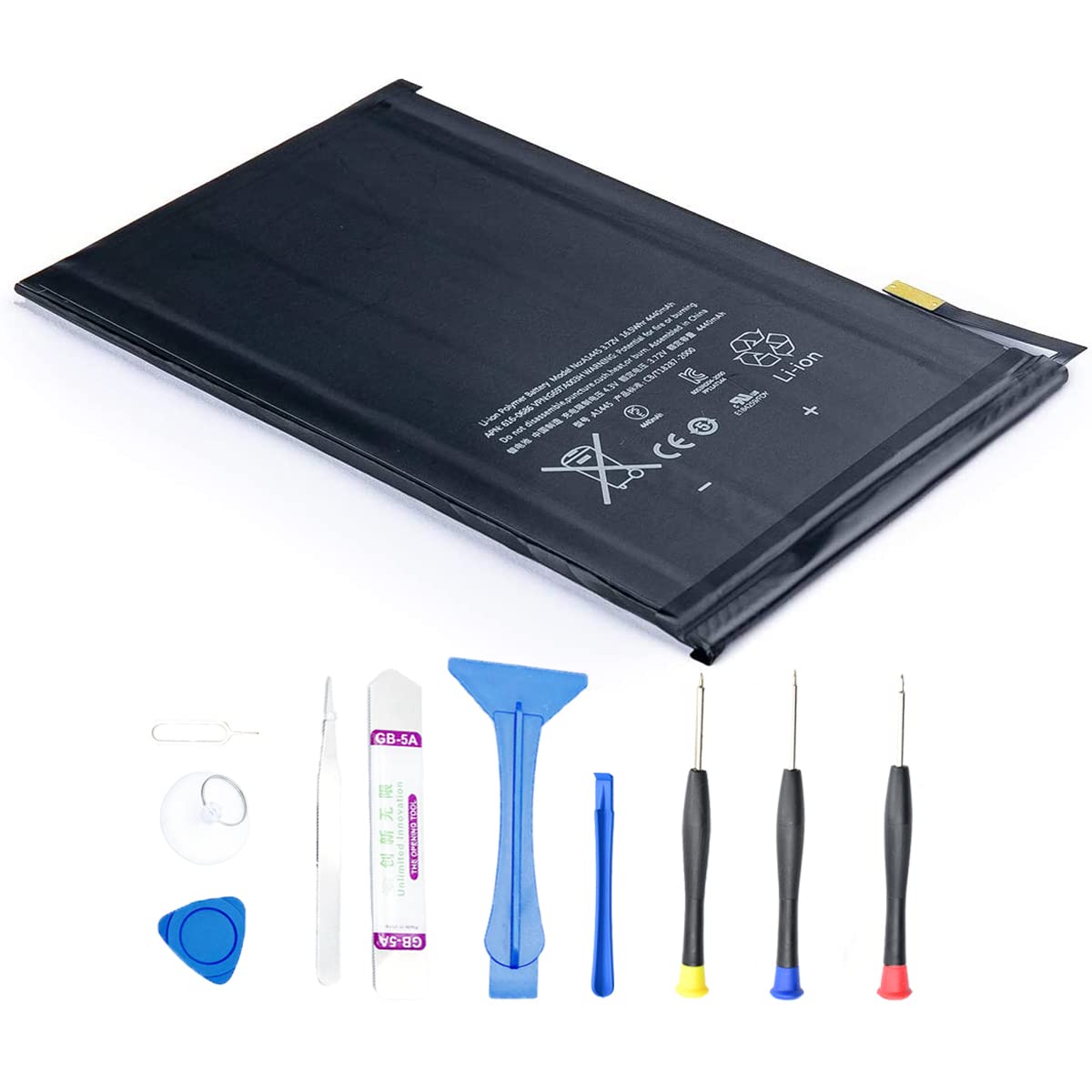 バッテリー◎Apple iPad mini 16GB 初代 au版 b2054 4440mAh Battery Replacement For iPad Mini 1 7.9