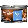 Purina Pro Plan Complete Essentials Seafood Stew Entree in Sauce or Gravy Wet Cat Food, 3 oz., Case of 24