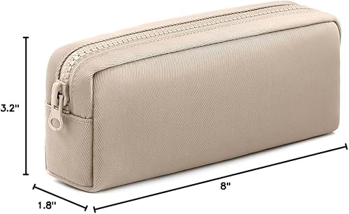 Miniatura 6 de Estuche para lápices de gran capacidad, bolsa de color puro para bolígrafos con cremallera, bolsa de almacenamiento estacionaria para oficiales