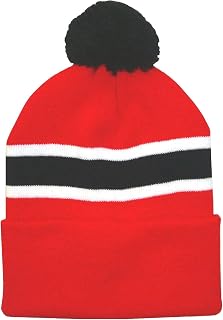 Arena Scarves Charlton Athletic Supporters Red, White, and Black Retro Bobble Hat