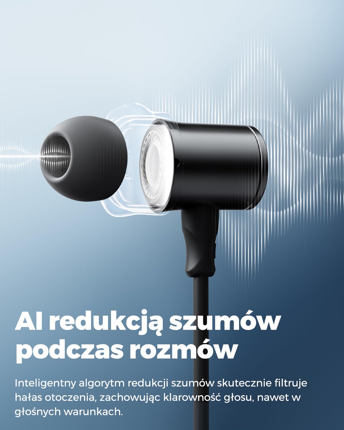 SOUNDPEATS Q40 HD Bezprzewodowe Słuchawki Douszne z Szyjną Opaską, Hi-Res Audio z LDAC, 20H Odtwarzania, IP67 Wodoodporne, Magnetyczne Słuchawki do Sportu, Pracy i Podróży AI Redukcja Szumów Czarny