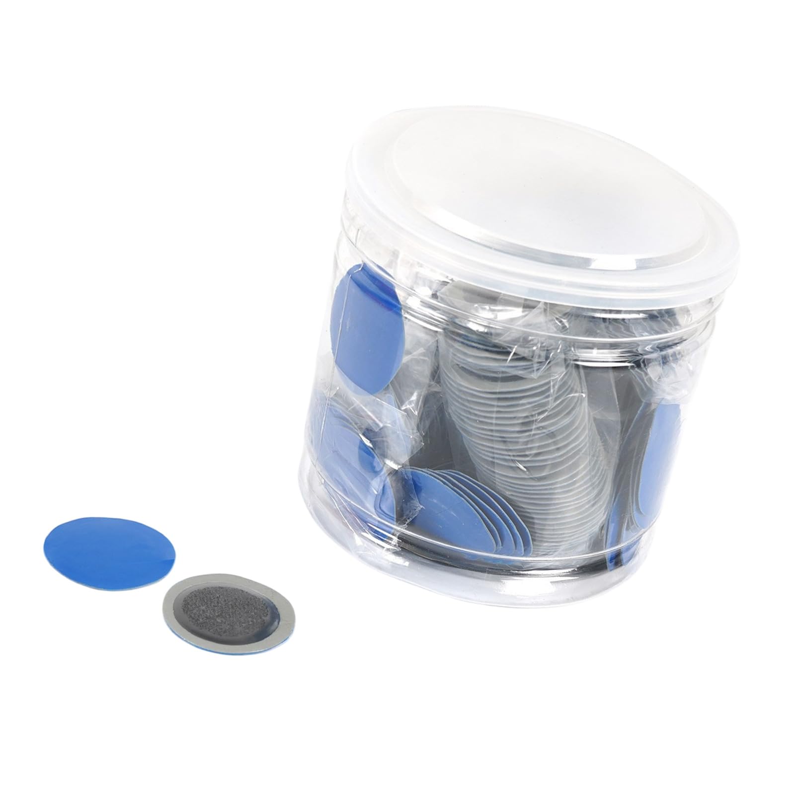 Ricarica per Riparazione Pneumatici per Uso motociclistico e Bici tubeless, Riparazione Rotondi in PU con Barattolo Trasparente per riporre ricambi per Pneumatici tubeless da Viaggio