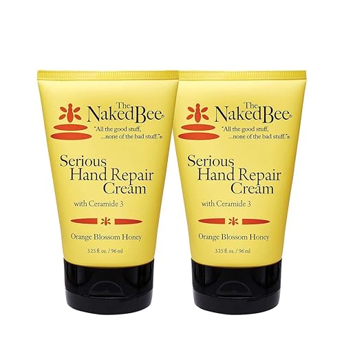 Miniatura 2 de The Naked Bee Crema curativa para manos y cutículas + miel con ceramida 3, loción en crema reparadora de manos seria + crema de miel de 2 onzas +