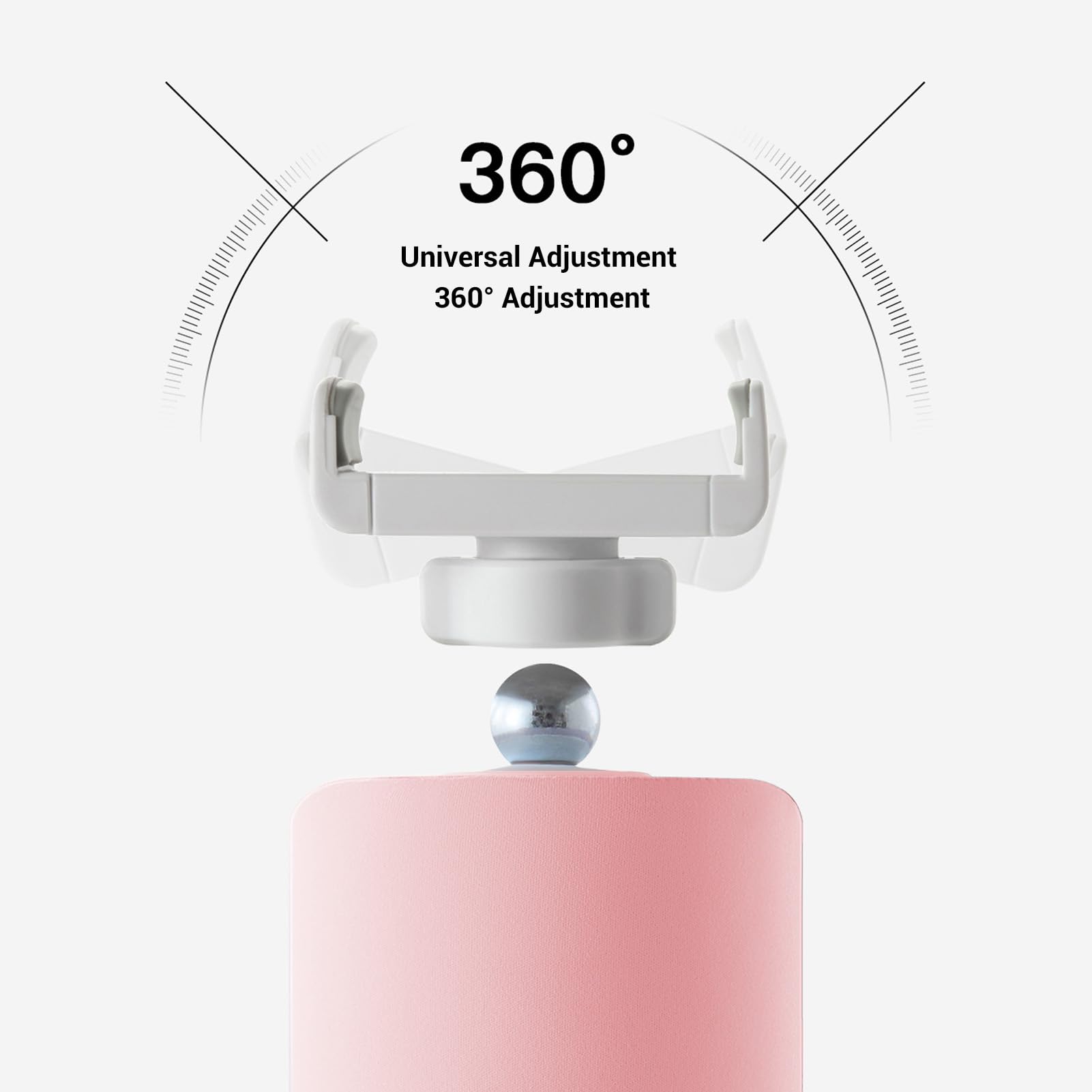 Luqeeg Poduszka do Czytania, Poduszka Oparcia z Pianki Memory do Siedzenia na łóżku, Ergonomiczna Leżenia z Regulowanym Stojakiem na Telefon, Antypoślizgowy Uchwyt (PINK)