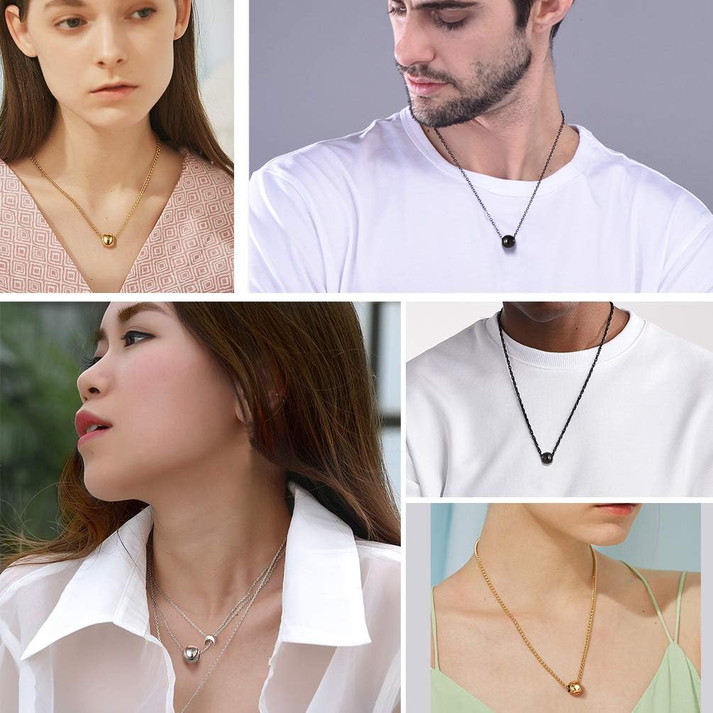 PROSTEEL 316L Stainless Steel 3D Football/Basketball/Volleyball/Baseball/Rugby Ball Cool Necklaces for Men, Sports Players Favors Jewelry, 22inch, Come with Box - Image 2