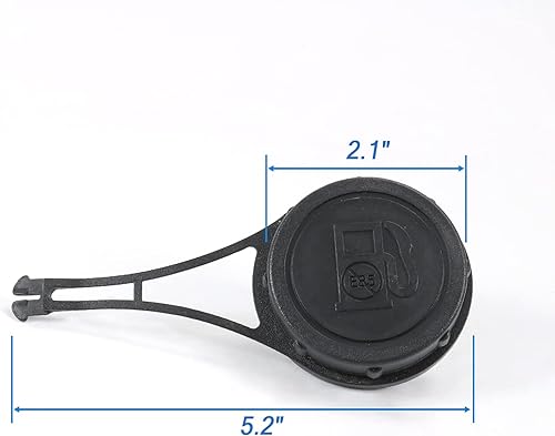 Miniatura 5 de Tapa de gasolina para cortacésped compatible con B&S 550E 550EX 625E 675EX Serie 725EX Tapa del depósito de combustible de repuesto # 799585, 799684