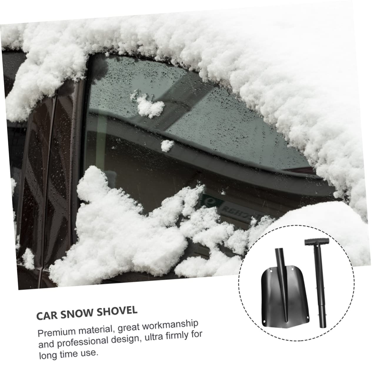 BESPORTBLE Pelle à Neige Pelle Pliable Outil De Grattage du Visage Pelle De Déneigement Automatique Pousse-Neige Camping Pliant Accessoires Auto Alliage D'aluminium Voyage Hors Route