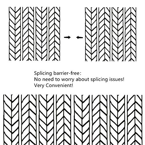 Peel And Stick Black And White Wallpaper Geometric Stick Wallpaper 17.71 In X 118 In Removable Herringbone Self-Adhesive Modern Stripe Wall Paper Decorative Vinyl Film For Bedroom Walls 3D Wall Panels #TOP1