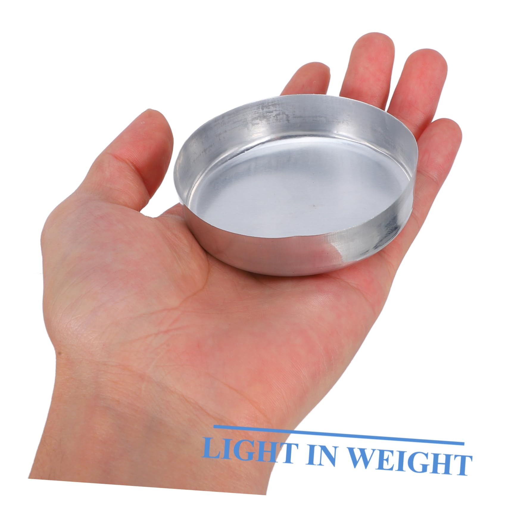 MAGICLULU 5 Sätze Wiegeschale Proben Boote Wiegen Pulver Messung Für Tabletts Waagschale Ablagefächer Wiegebehälter Wägeschalen Laborausrüstung Aluminium Silver 10 Stück * 5