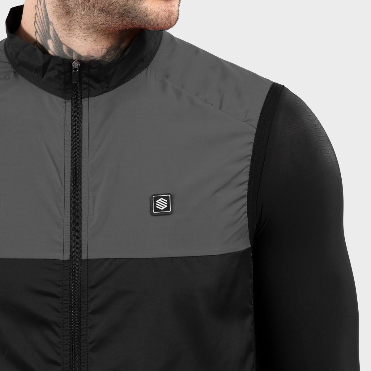 SIROKO Chaleco Cortavientos ciclismo V1 Pink Wind Rosa Melocotón Hombre