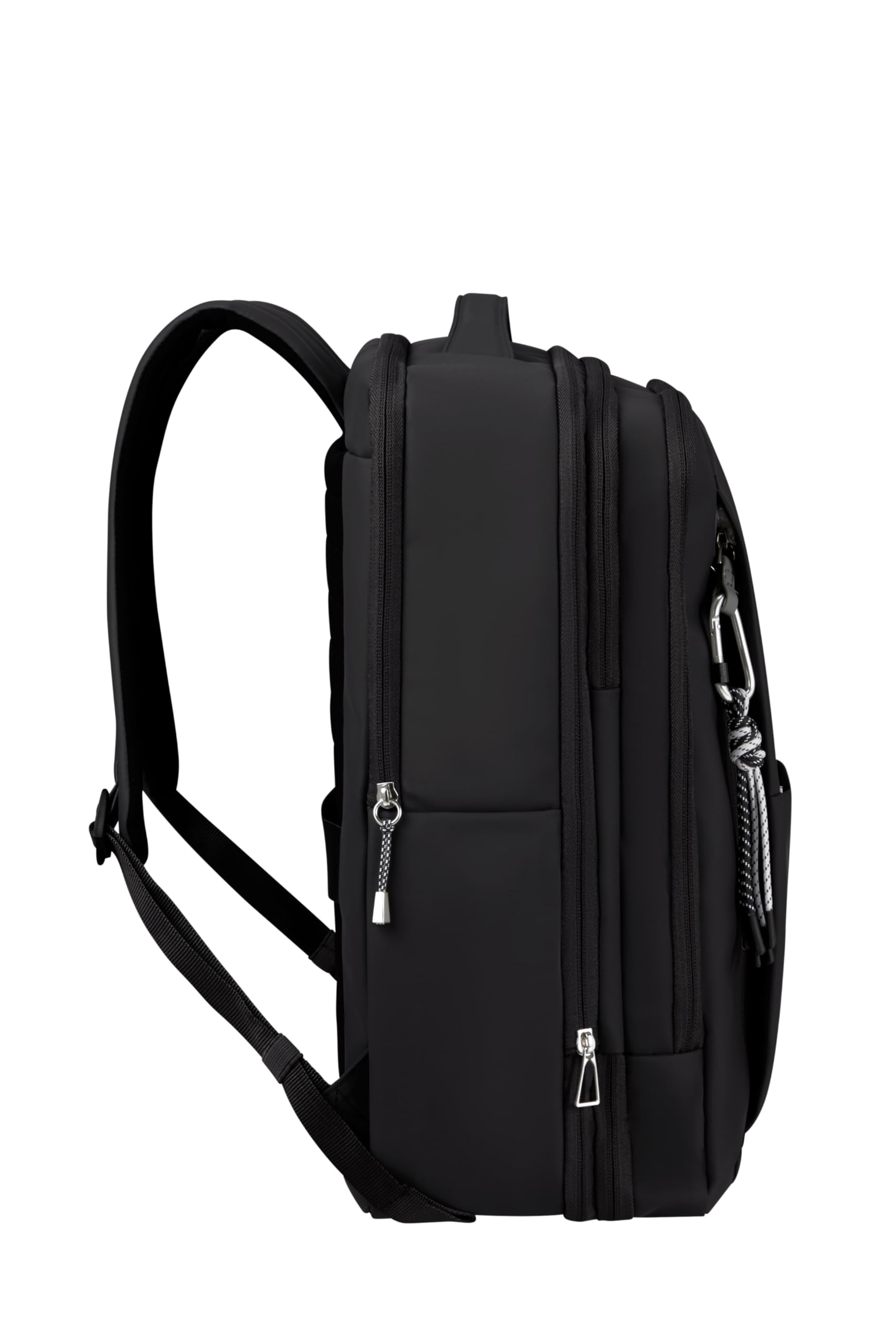 Samsonite Wander Last - EasyJet Kabinentasche (44 x 30 x 16.5/21.5 cm - 26/29 L - 1.30 kg) - Untersitz Handgepäck, Flugzeug Rucksack M, Underseat - Schwarz (Black)