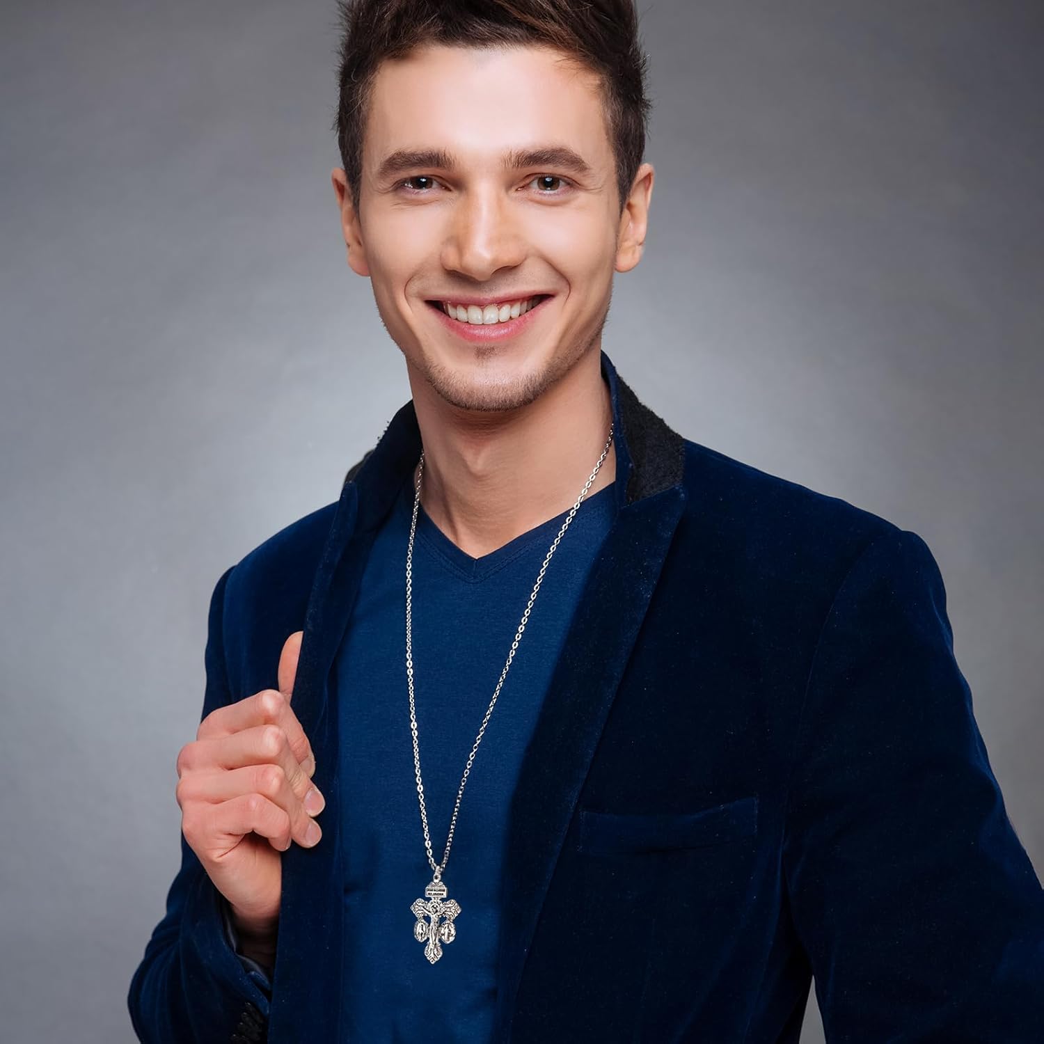 24 Pcs Pardon Crucifix for Rosary Making Supplies,Rosary Crosses Parts St Benedict Medal Rosaries Catholic Bulk,La Cruz Del Perdon Catolica,Crucifijo Del Perdon,Rosarios Catolicos - Image 4