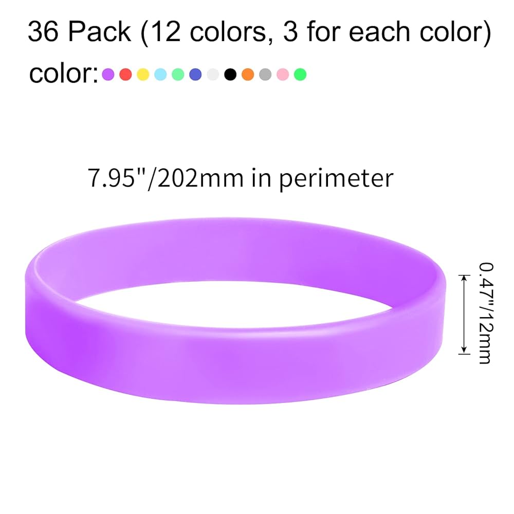 Amazon | Rierdge 36個 4インチ アソートカラー ラバーバンド