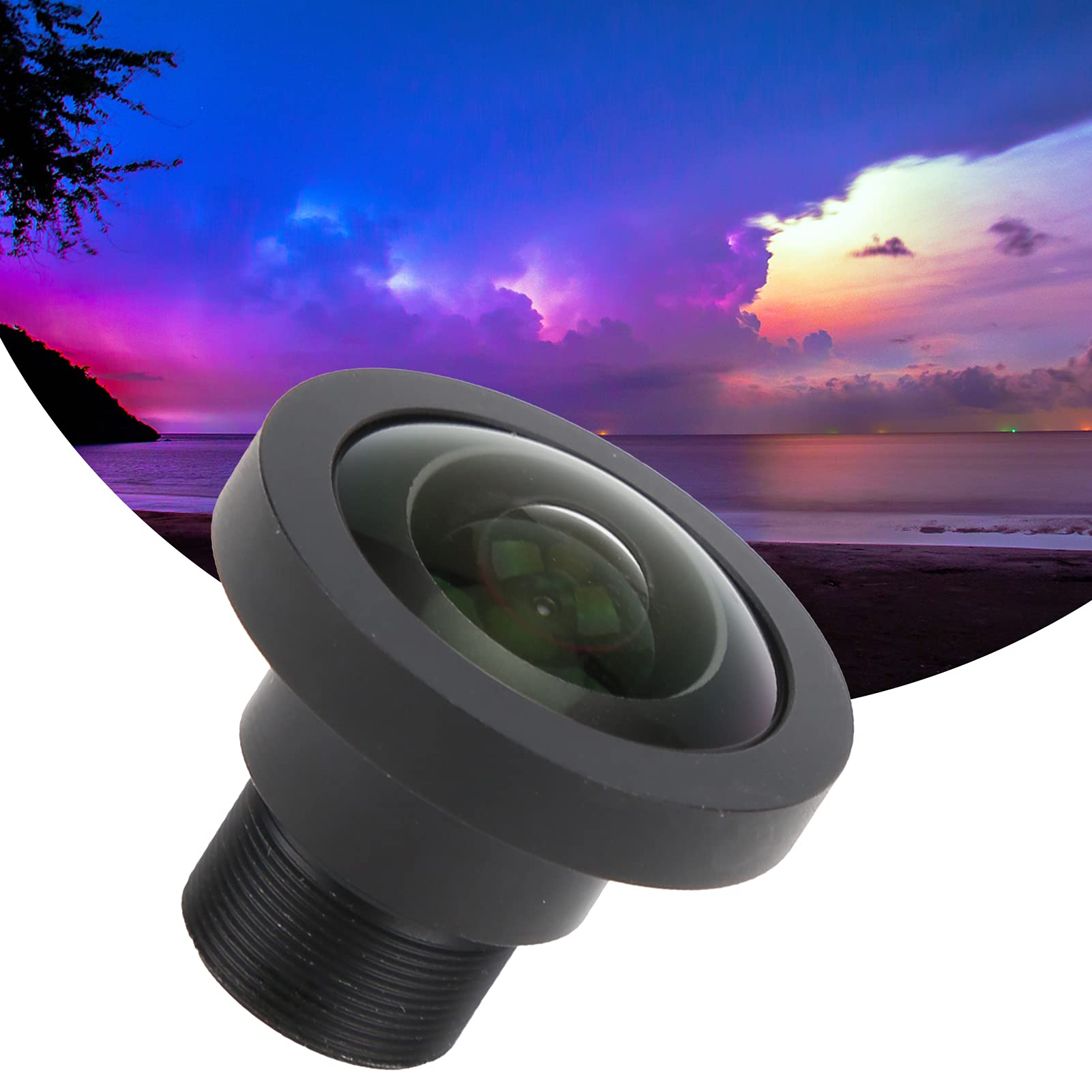 Weitwinkelobjektiv, 185° Panorama-Weitwinkel 8MP 1,3 mm 1/2,7 Zoll Fisheye-Objektiv für die meisten Modelle für Sportkameras