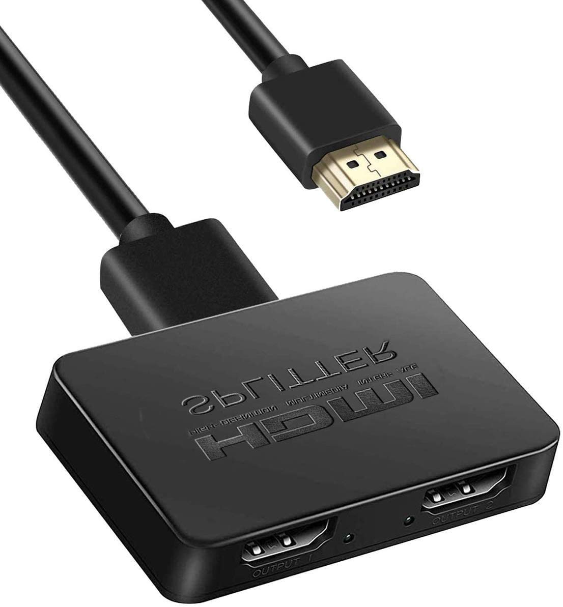 Buy HDMI Splitter 1 in 2 Out,4K HDMI Splitter for Dual Monitors,High