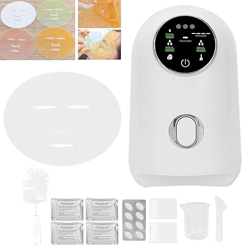Miniatura 2 de Máquina para fabricar mascarillas faciales de 100 V-240 V, máquina de mascarilla de cuidado facial de frutas y verduras con 32 unidades de colágeno,