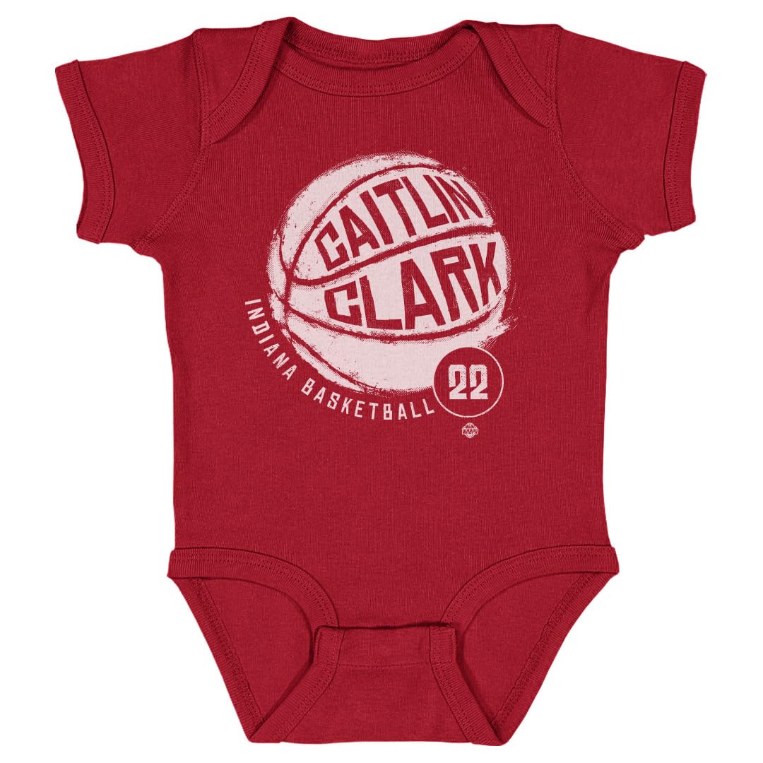 500 LEVEL Caitlin Clark Indiana Fever One-Piece Infant Bodysuit - Caitlin Clark Indiana Basketball WHT (Red, 12M)