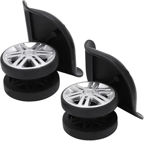 Miniatura 7 de Ruedas de maleta de equipaje 1 par de ruedas de repuesto de equipaje A65 equipaje giratorio de maleta silenciosa ruedas conectadas silenciosas rueda