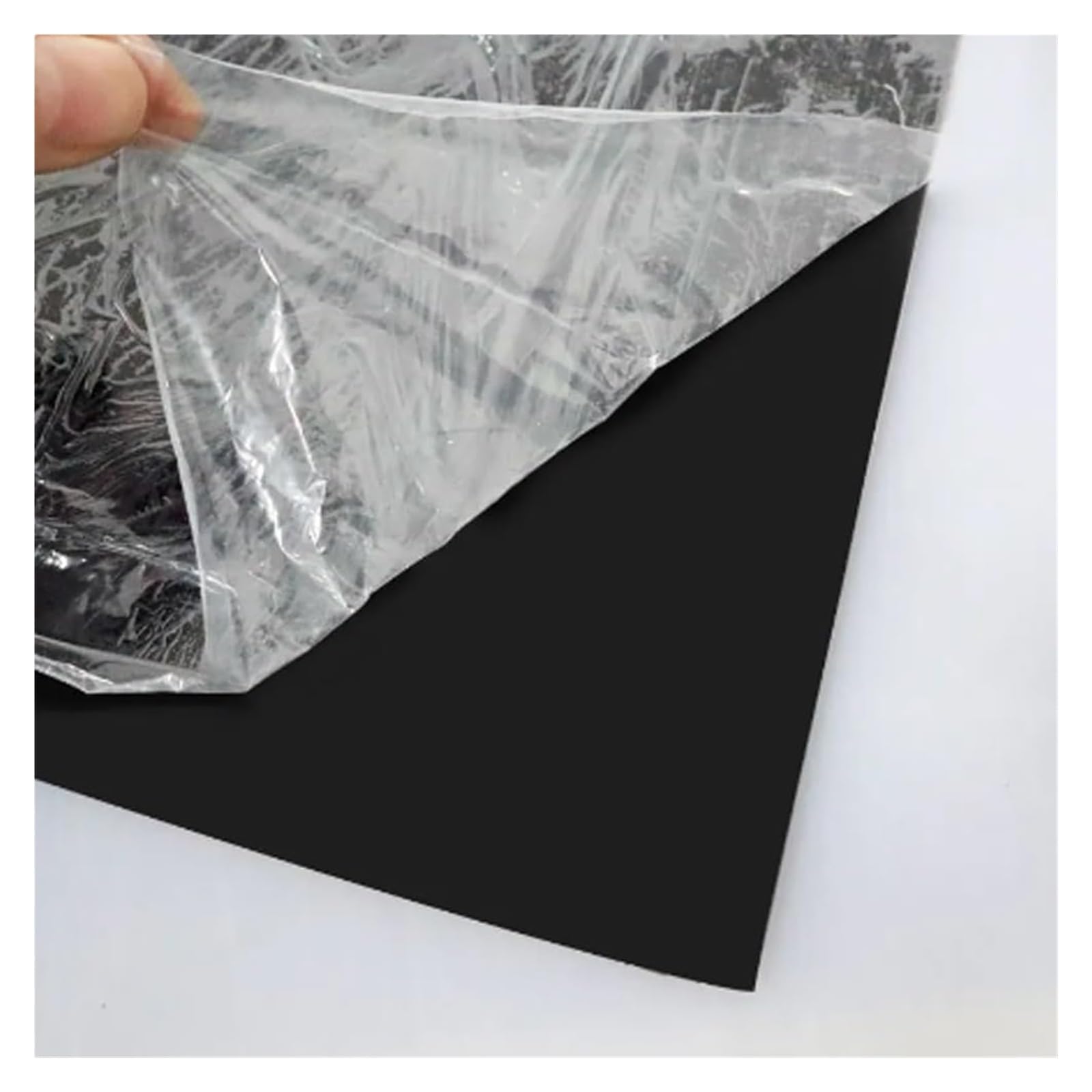 Tappetino opzionale in gomma siliconica vergine al 100%, resistente alle alte temperature, 3 pezzi, rosso/nero/traslucido, 500x500 mm(Clear)