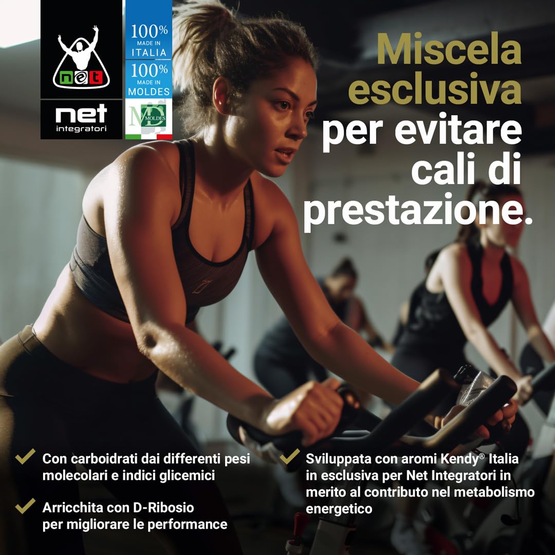 Net Integratori GLYCOPOWER 8-455g Limone - Carboidrati in Polvere - Massimizza la Resistenza Fisica e il Recupero Muscolare, Fonte Energetica A Lunga Durata, Pre-Intra o Post Workout