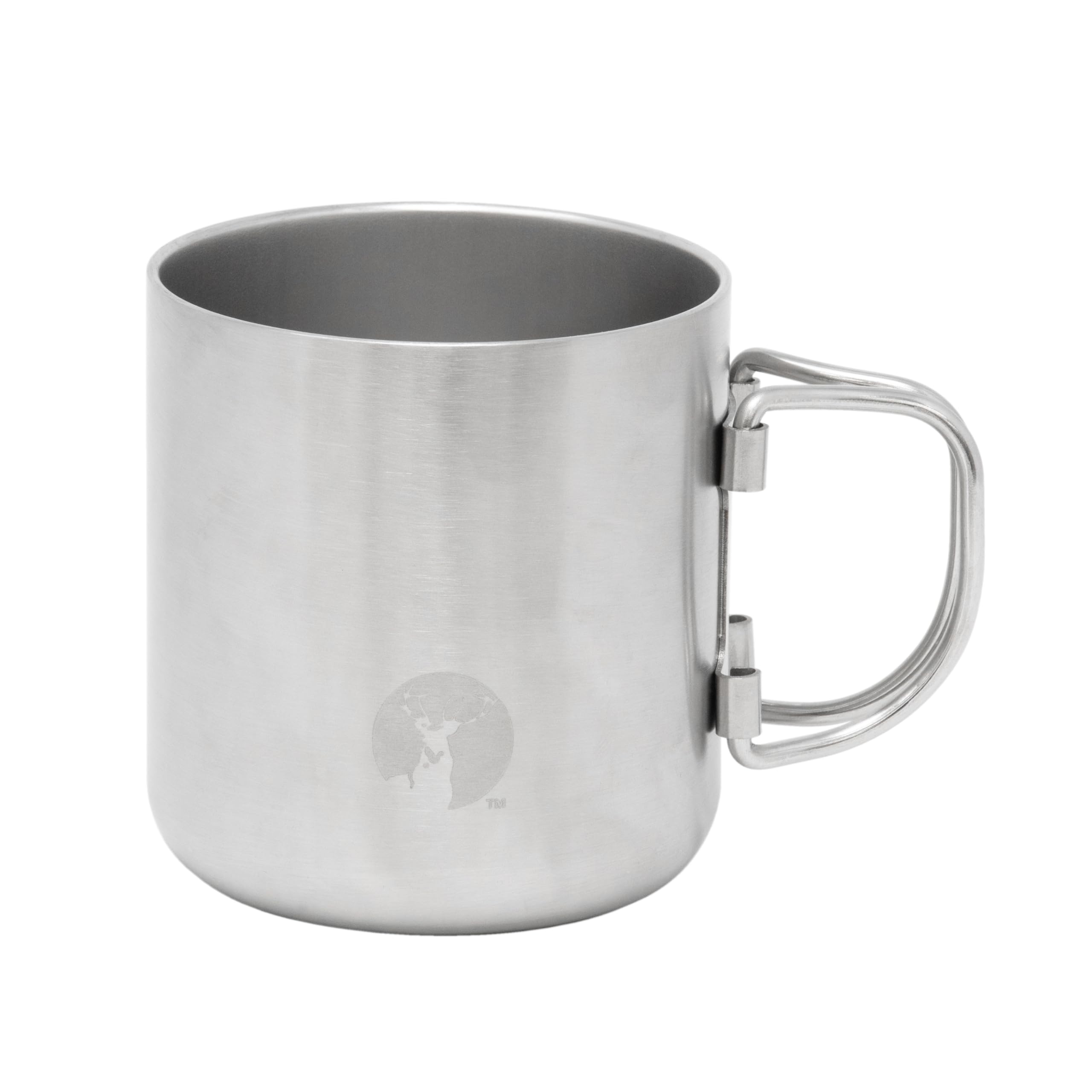 Captain Stag Vacuum Insulated Folding Handle Mug 17oz Stainless Camping
