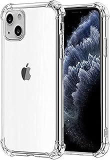 مارجون جراب شفاف من اس اف لهاتف ايفون 13 مع زوايا معززة البولي يوريثين الحراري المرن الممتص للصدمات .