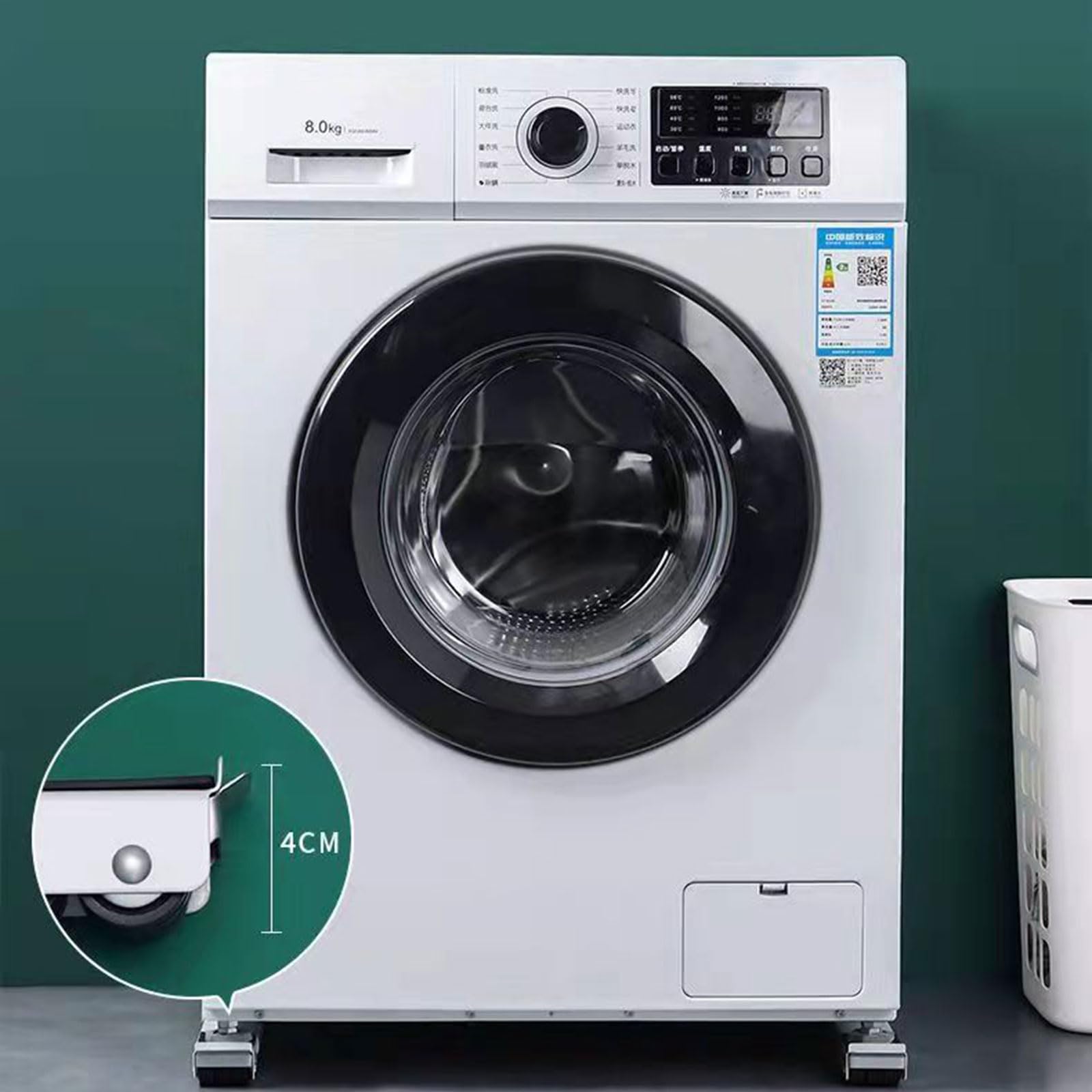 Waschmaschinen Untergestell,Furniture Mover,Washing Machine Stand,Möbeltransportrollen,Ausziehbarer Ständer für Trockner,Waschmaschinen Untergestell Transportroller bis zu 300 kg,46-71 cm Erweiterbar