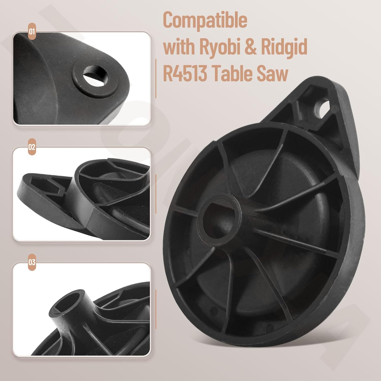 089290001054 Table Saw Hand Wheel Compatible With Ryobi & Ridgid R4513 Table Saw