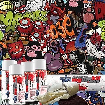 Hydrographics Film Kit - MyDipKit - Water Transfer Printing Monster Graffiti DD-958