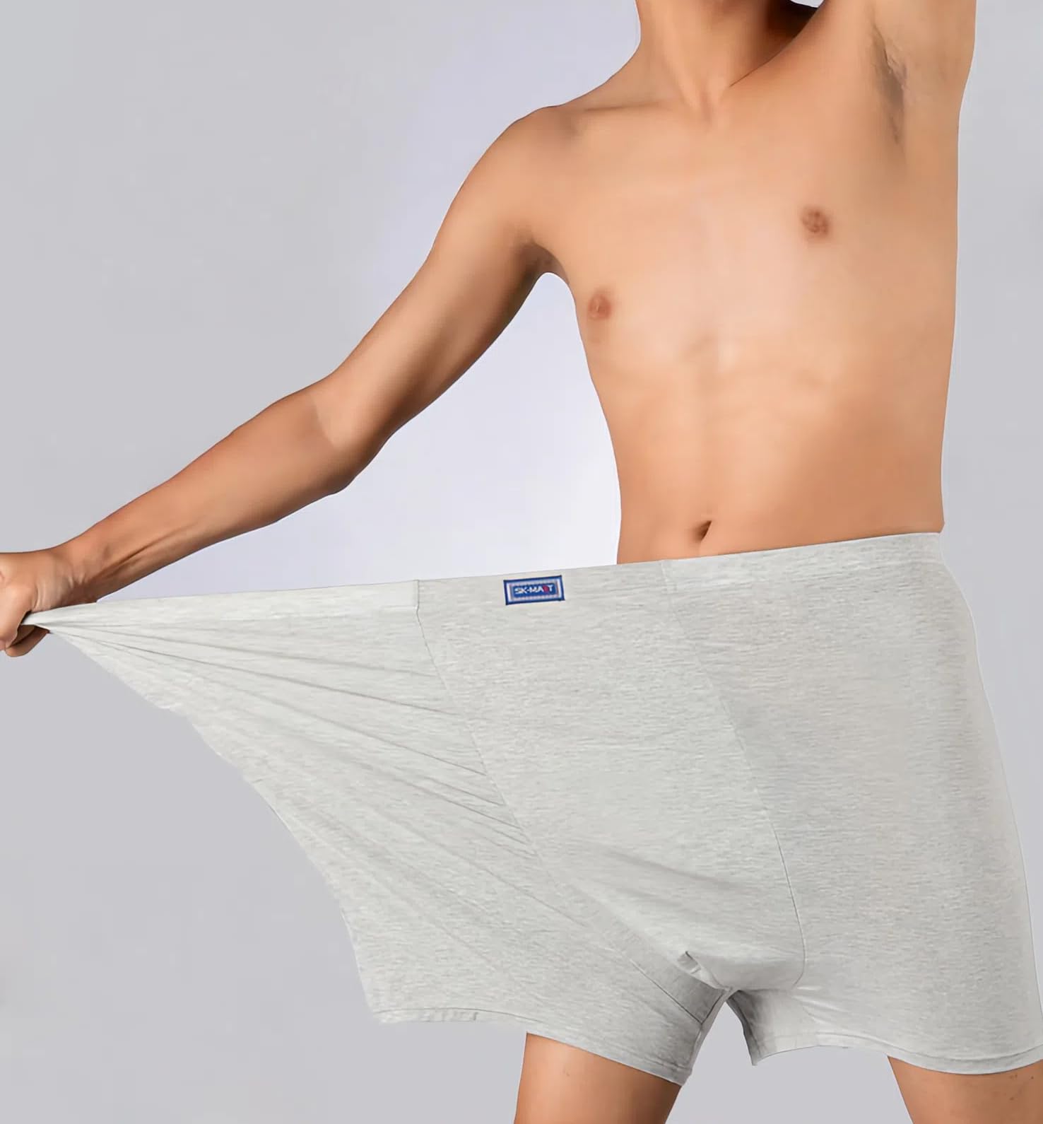 Calzoncillos Masculinos ¡Más El Tamaño L-13Xl De Cintura Alta De Los Hombres Sueltos Boxer Shorts-Tela Suave Y Diseño Contemporáneo!