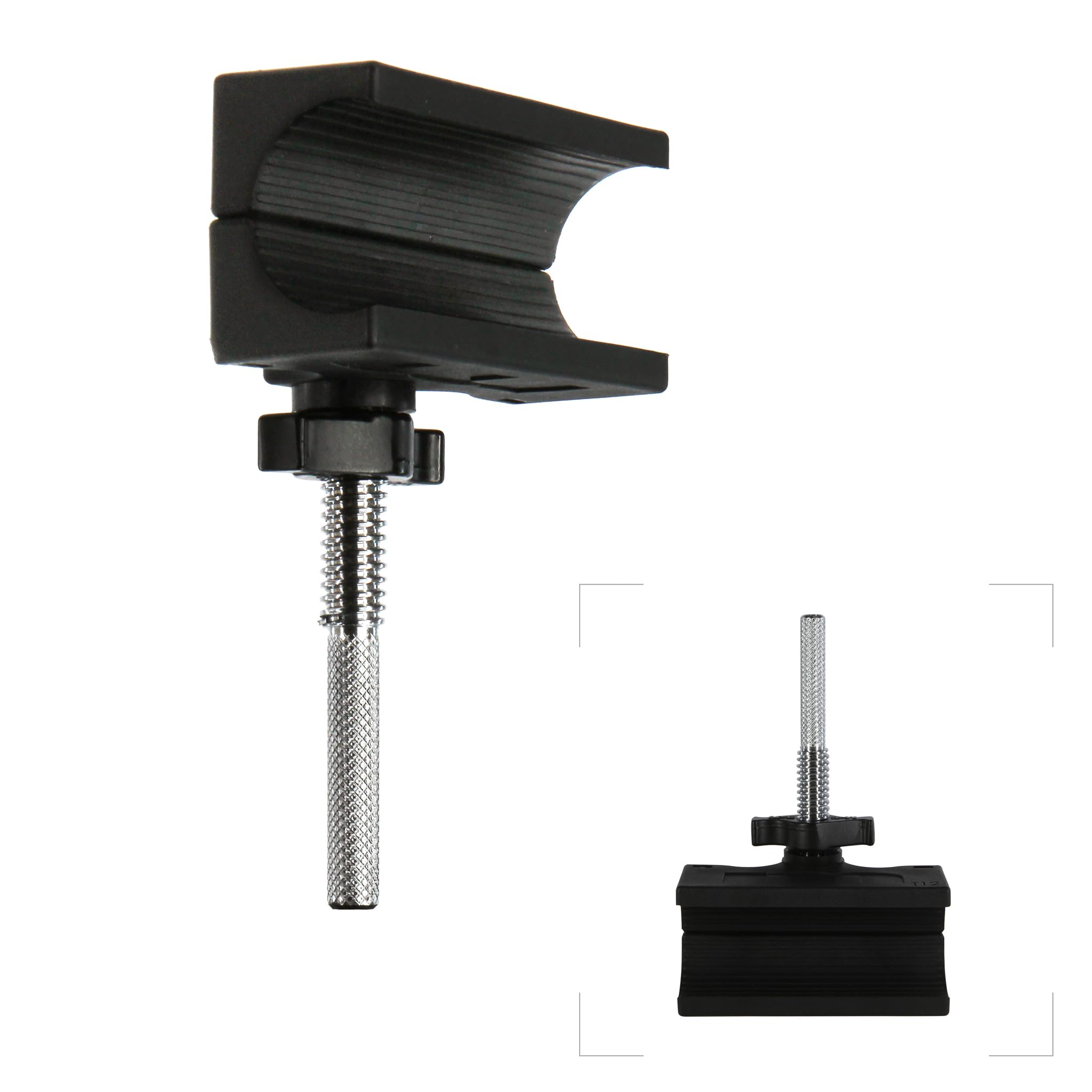 Matthews MQ Mount – Anti-Crush Clamp for T-12 LED & Fluorescent Tubes with Knurled 3/8