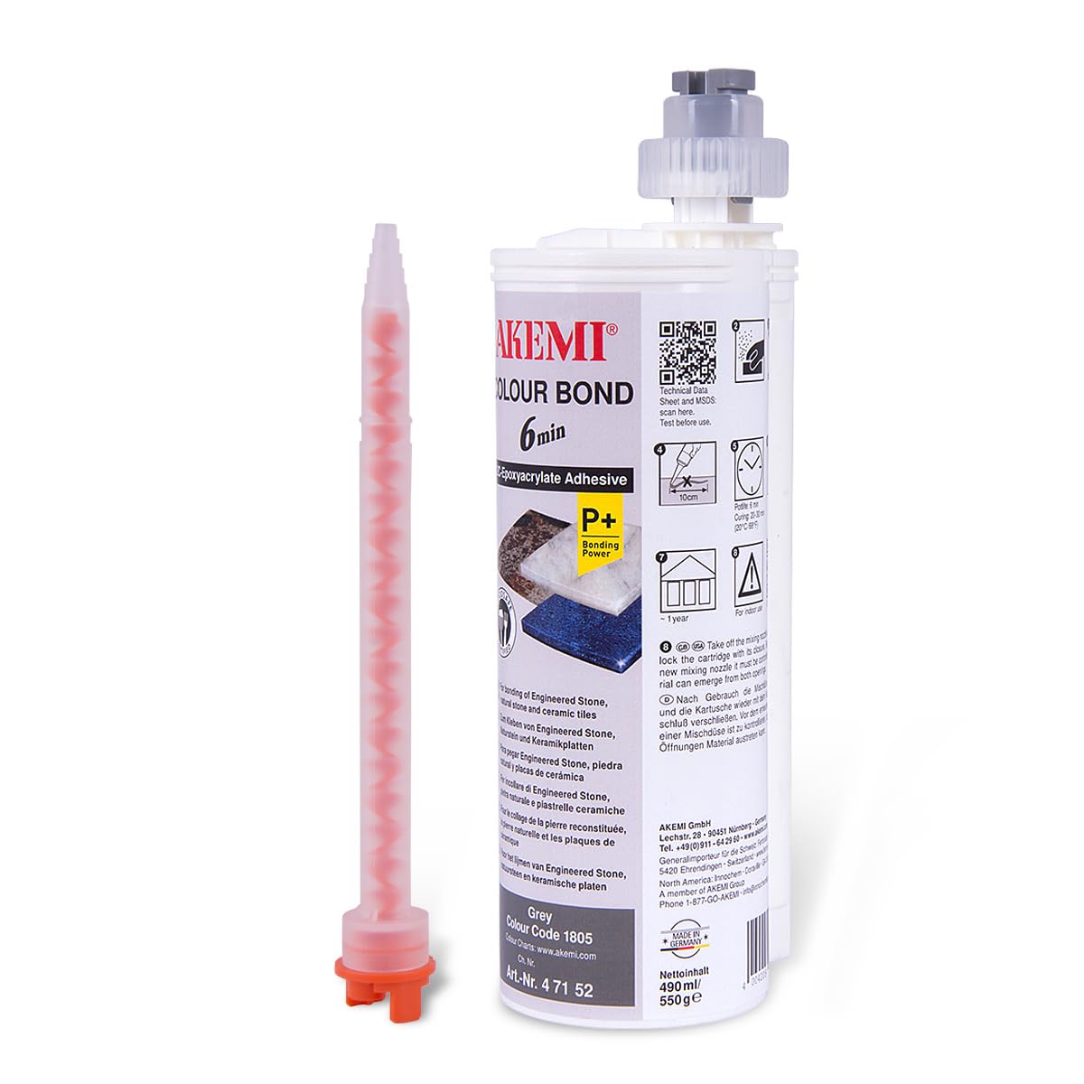 Colour Bond - Colle précolorée - Akemi - 0,25 Litre, White-1130