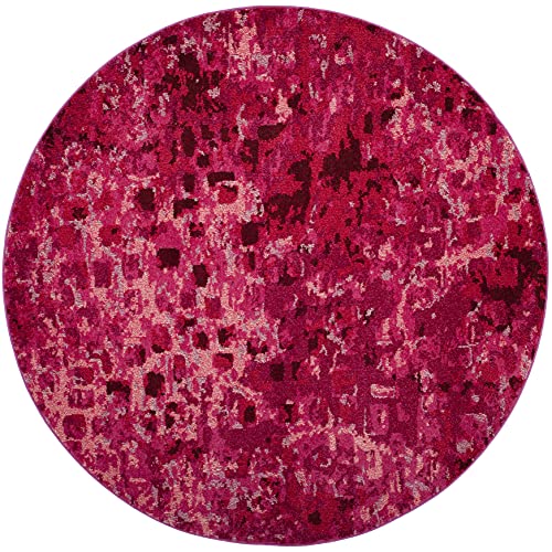 Tapete redondo Boho Chic 6'7" Fuchsia SAFAVIEH miniatura 2