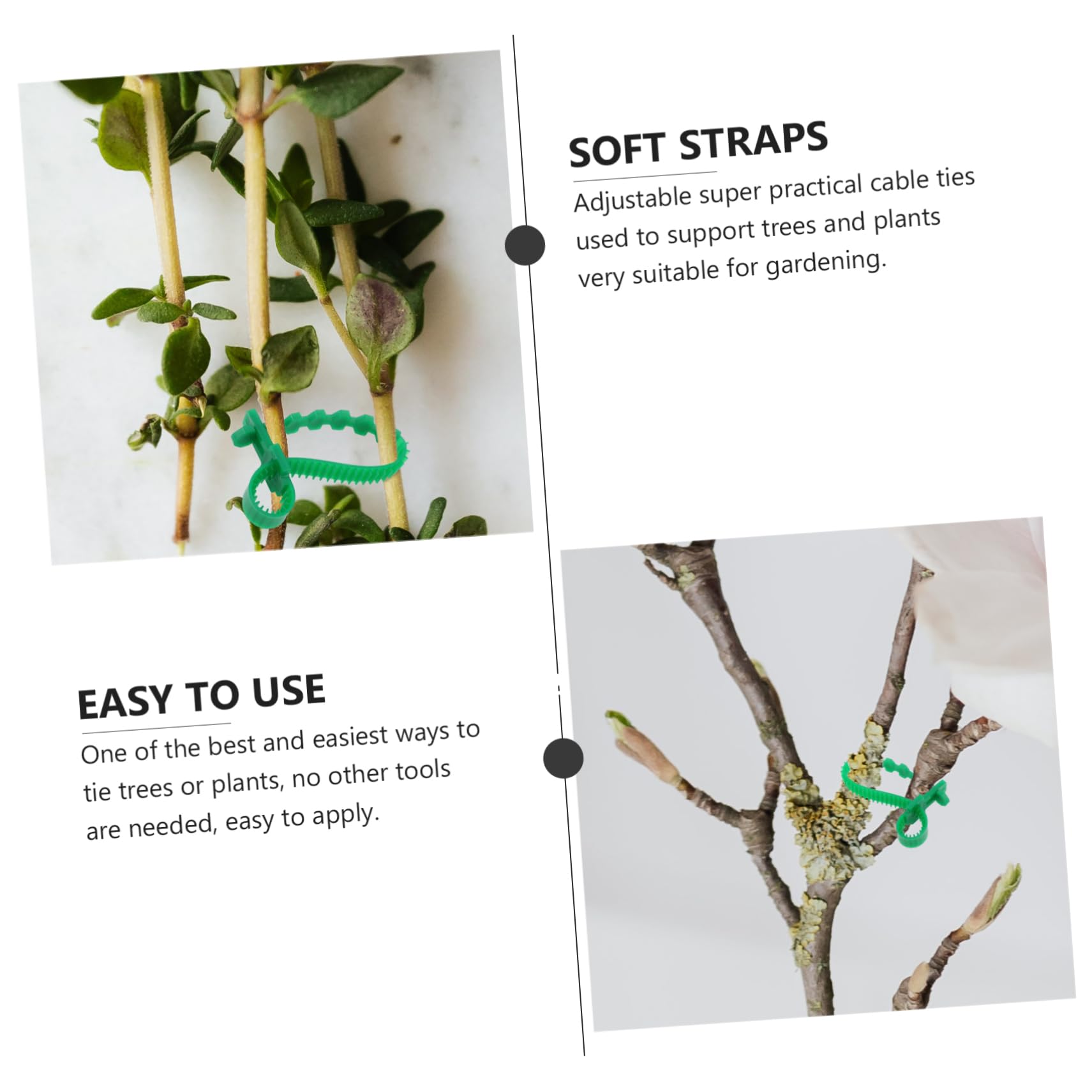 UPKOCH 3 Set Cinghie Regolabili per Piante Spessa per Giardinaggio Facilper 10 Pezzi * 3