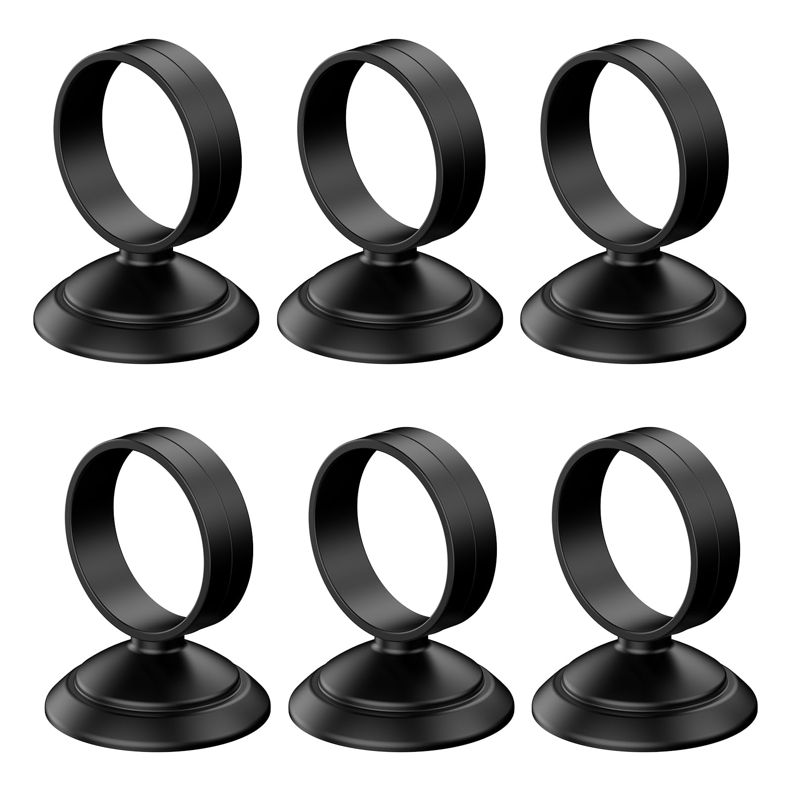 Pawfly 6 Pcs Fish Tank Tube Light Suction Cups Aquarium Suction Cups for 2.5 cm to 3.8 cm Wide Submersible Light Aquarium Tube Light Holders with 1 Inch Elastic Rubber Ring (Not for Airline Tubing)