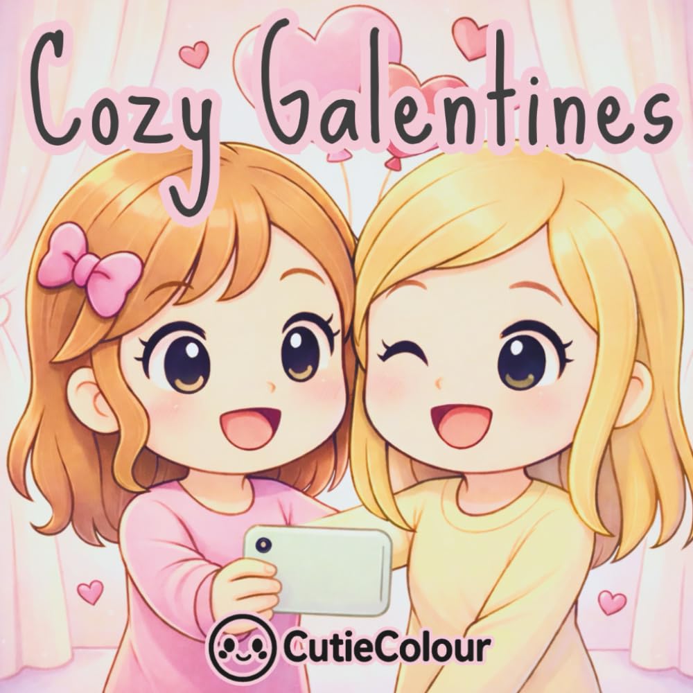 Cozy Galentine's: 25+ Images for Teens and Adults Featuring Chibi Friendship and Fun Galentine's Day