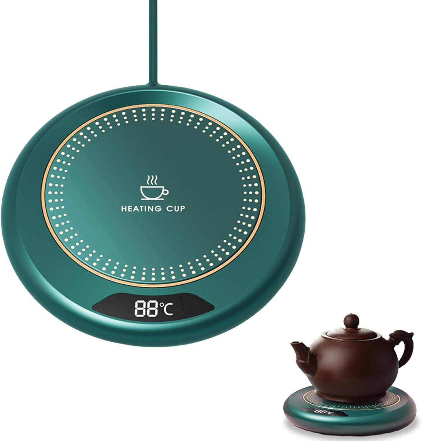 Coikes Scaldatazze Elettrico Portatile - 3 Livelli Temperatura Per Caffè E Bevande - Foto 5