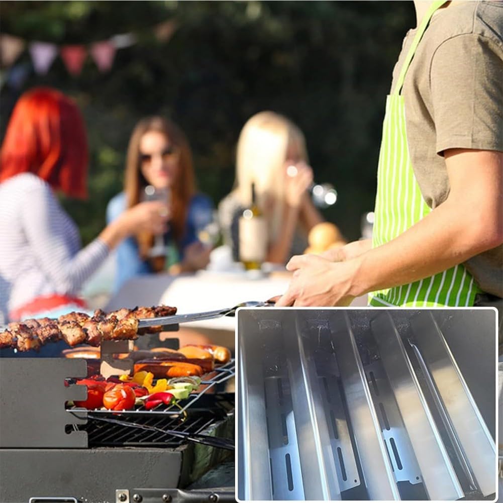 per weber per genesis serie 300 Parti di ricambio in acciaio inossidabile per barre aromatizzanti Scudi termici per griglie E-310 E-320 S-310 2011-2016
