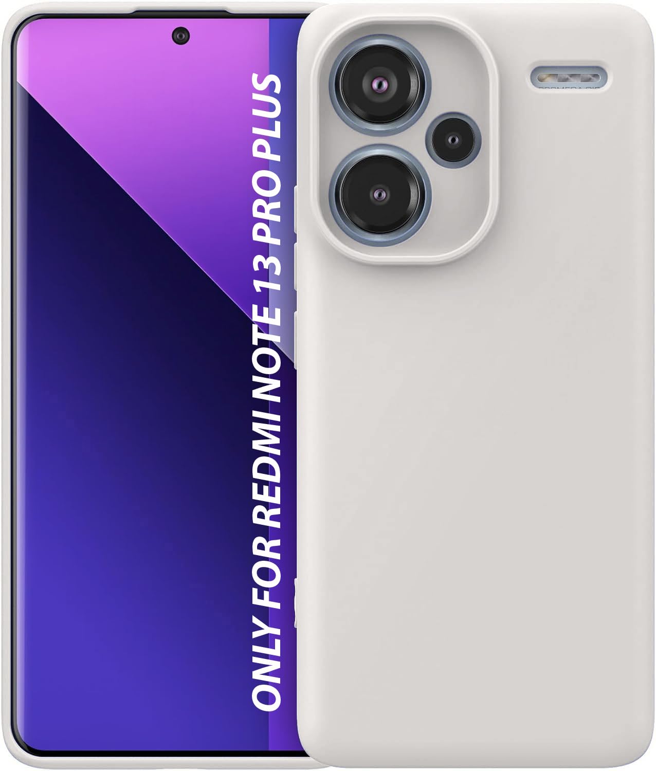 DIZORO Compatible with Mi Redmi Note 13 Pro Plus 5G Back Cover with Upgraded Square Edges for Camera Protection Shockproof Flexible Matte Liquid Silicone Mobile Phone Case (Stone Grey) DIZORO Compatible with Mi Redmi Note 13 Pro Plus 5G Back Cover with Upgraded Square Edges for Camera Protection Shockproof Flexible Matte Liquid Silicone Mobile Phone Case (Stone Grey)