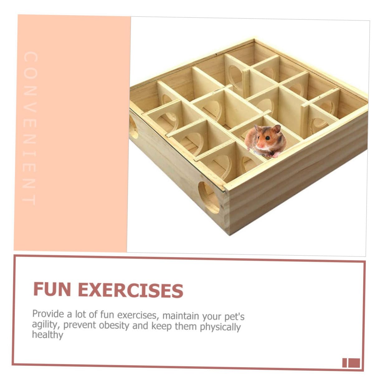 Hamster Labyrinthspielzeug mit Mehreren Gittern Khaki