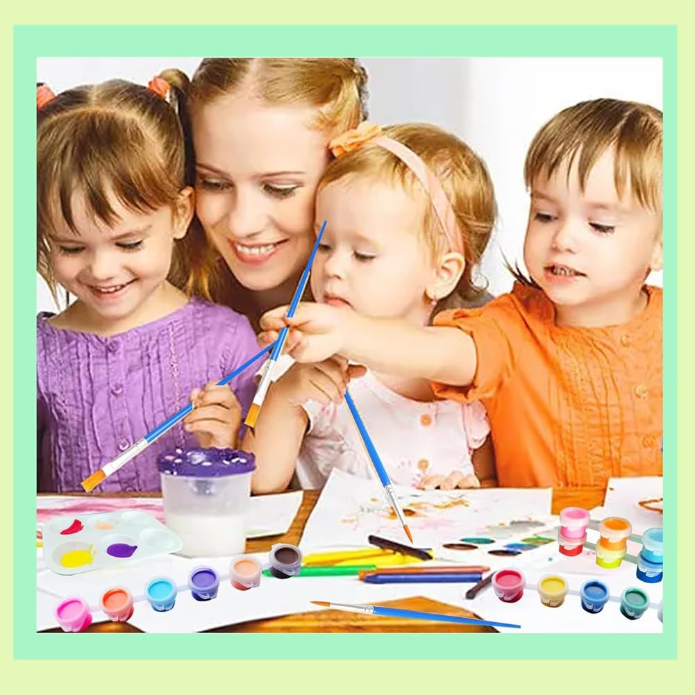 Mini Set di Colori Acrilici, Strisce di Colori Acrilici per Bambini e Adulti, Ideali Come Regali In Classe per Feste di Compleanno A Casa