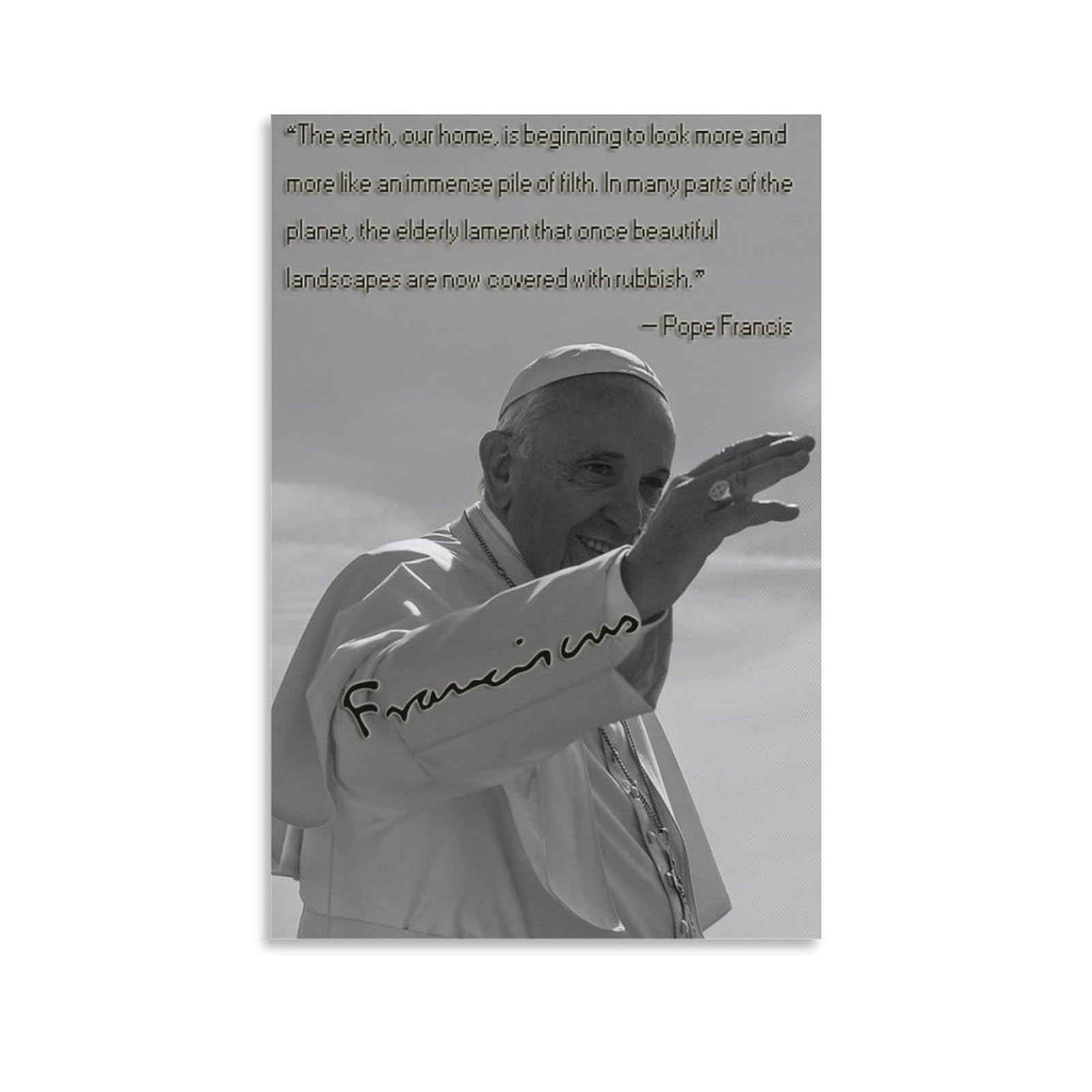 Pope Francis Wall Art Quotes Poster (31) Wall Art Bedroom Prints Home Decor Hanging Picture Canvas Painting 24x36inch(60x90cm)