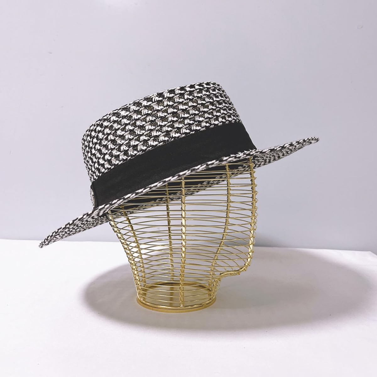 Soporte Metálico para Sombreros Dorado, Estante de Exhibición para Gorras de Tienda, Perchero de Mesa para Almacenamiento y Exhibición en Hogar y Comercio