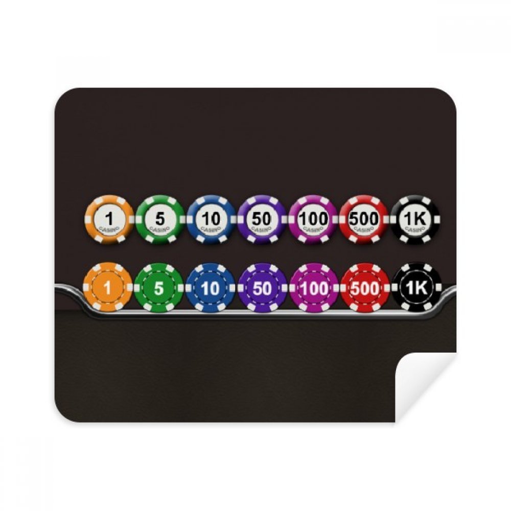 Chips Lateral Arrangement Illustration Cleaning Cloth Screen Cleaner 2pcs Suede Fabric