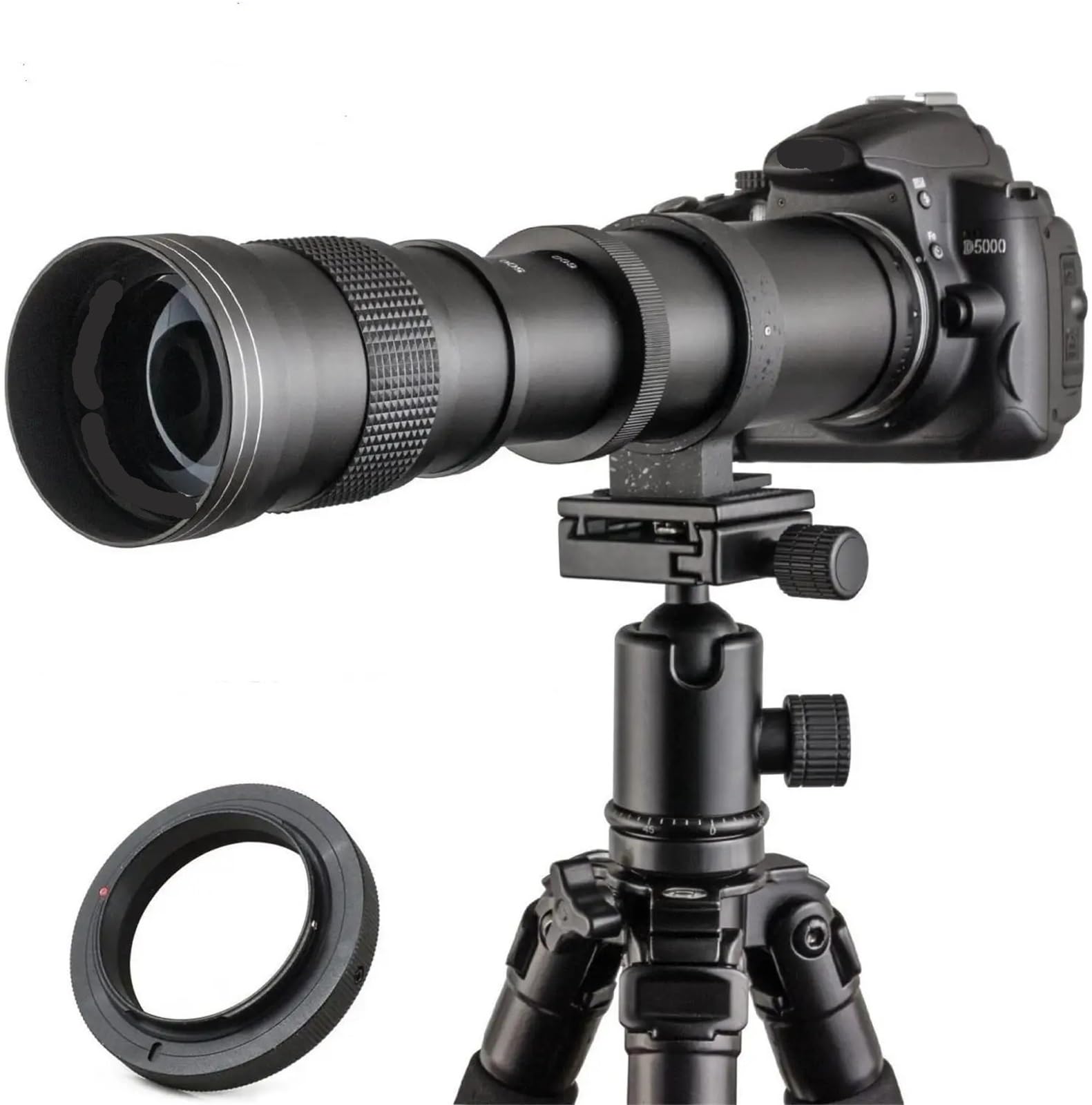 Compatible for Sony e-Mount A7R A7R II A7 A6300 A6000 a3000 a5000 a5100 a6500 420-1600mm F/8.3-16 téléobjectif Manuel