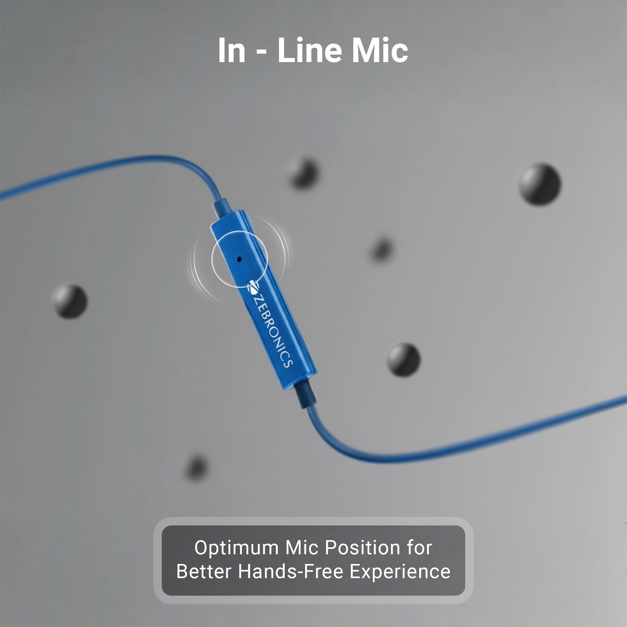 Zebronics Type-C Wired Earphones, in-Line MIC, Deep Bass, 1.2m Cable, 10mm Neodymium Driver, Light Weight, in-Ear Design, Compatible with Mobile, Tablet, Laptop (Bro C, Blue) — Amazon image 7